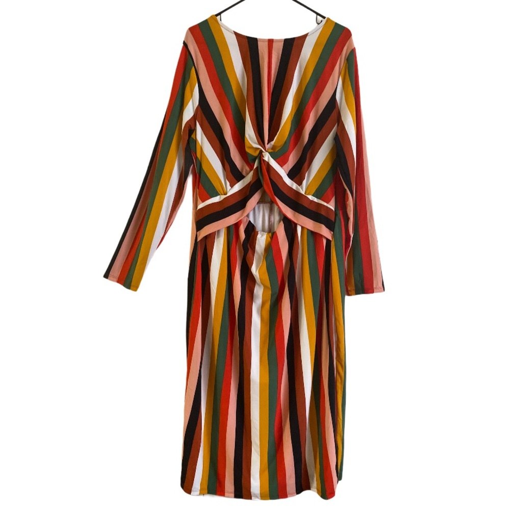 Eloquii Dress Multicolored Fitted Size 18